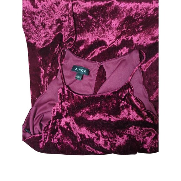 Womans Dress Sz L Cocktail Formal Sheath Spaghetti Strap Oxblood Vamp Fairy Goth - Picture 5 of 11